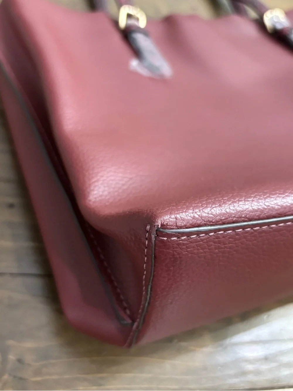 Coach Mollie Tote in Wine Red